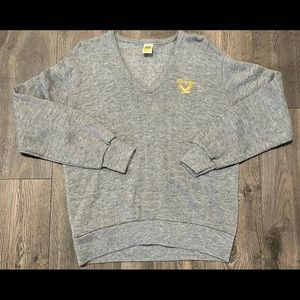 Vintage Velva Sheen Xaverian Academy V Neck Sweater